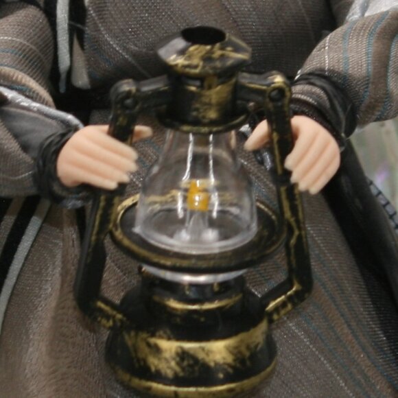 UPCYCLED Angel Necktie Tree Topper Table Centerpiece Christmas Decoration Grey - Picture 3 of 13